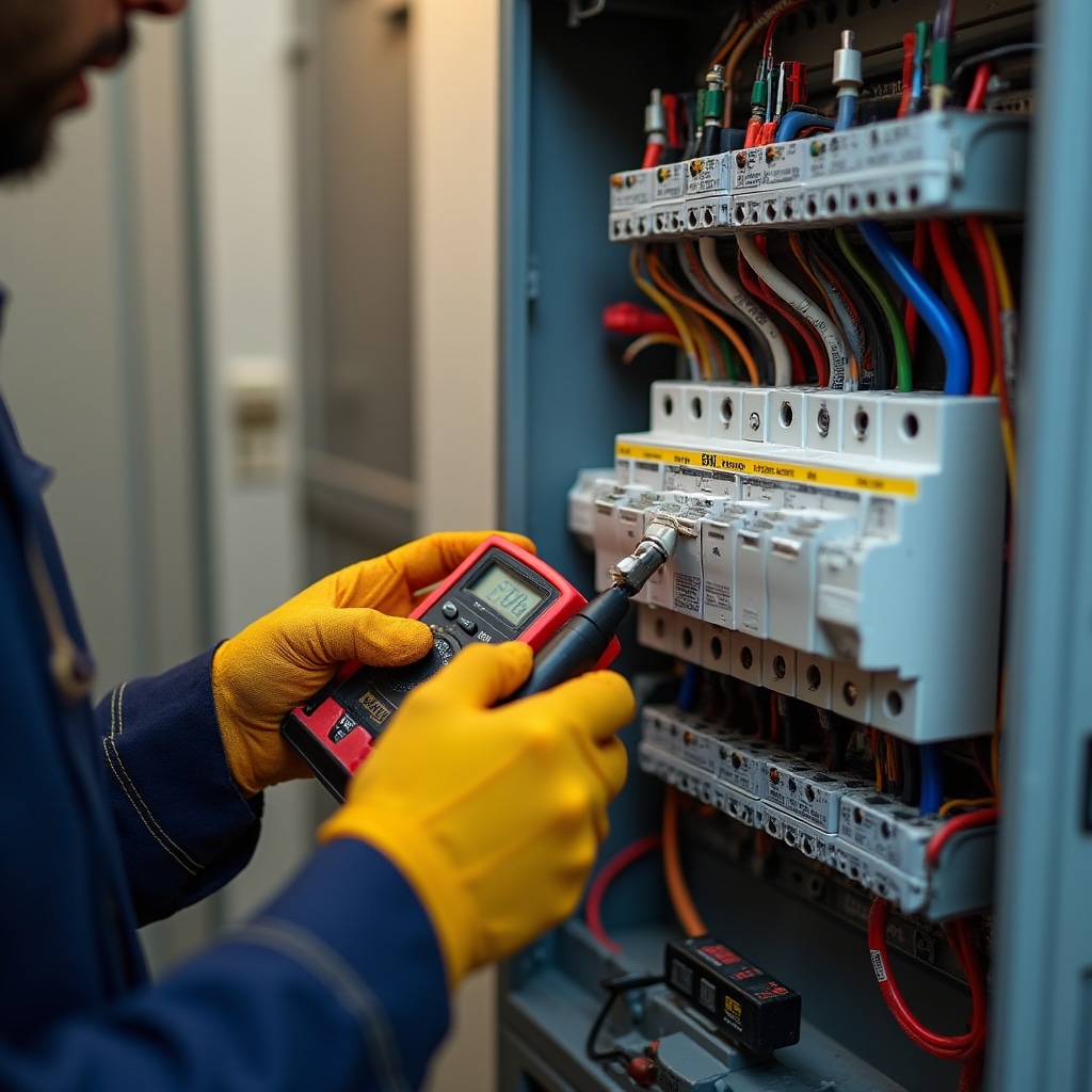 Inqubo yokuhlola ukuthobela kukagesi ebonisa ukuhlolwa kwebhodi lokusabalalisa